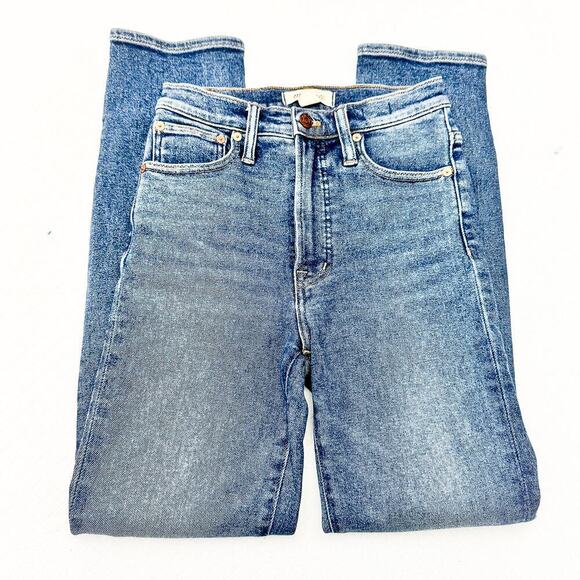 Madewell The Perfect Vintage Jean Wash Dark Denim Zip Fly Size 24 - Picture 4 of 8